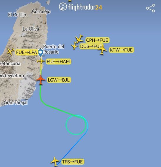 CONTROLADORES-PROBLEMAS Y DESVÍO A FUERTEVENTURA 30-10-23