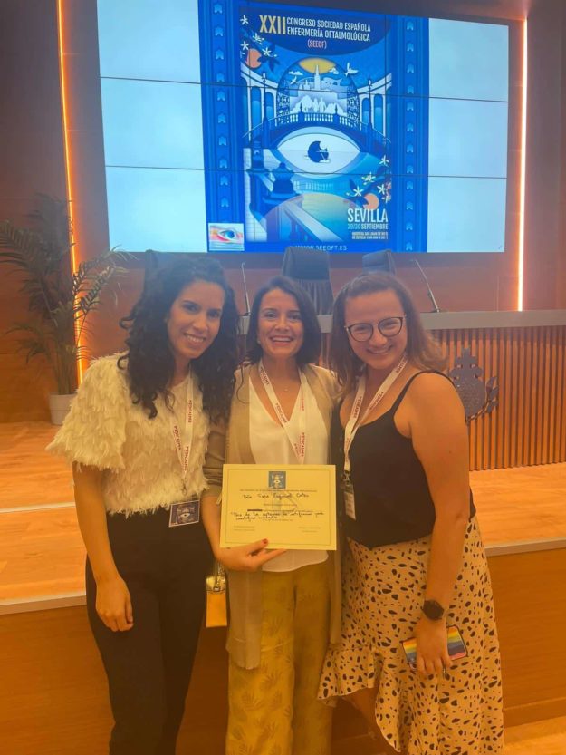 Enfermeras premiadas en Congreso Oftalmología