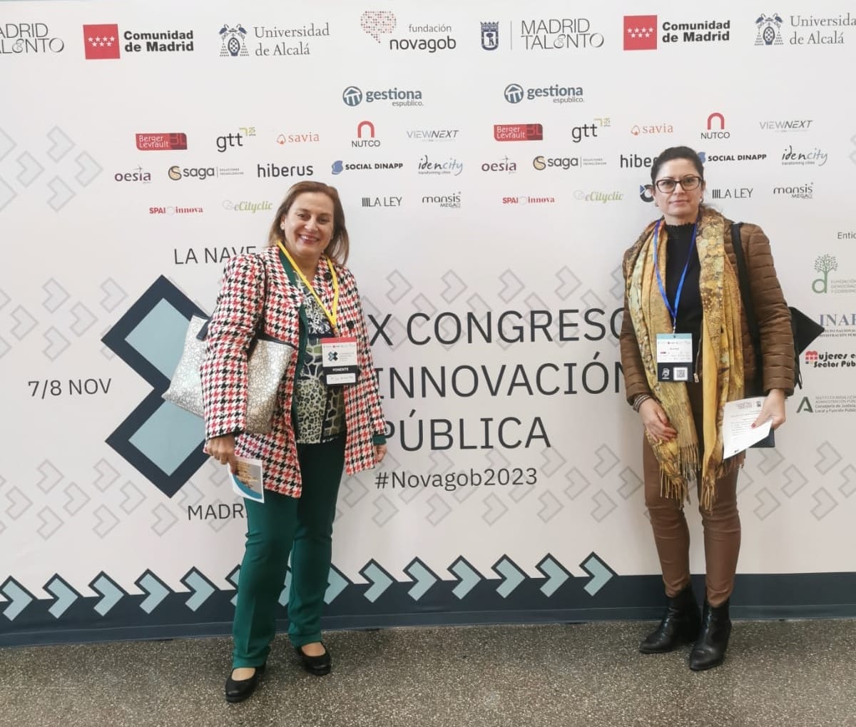 071123 Participación Los Realejos modelo productividad personal público en congreso Novagob 2023 Madrid