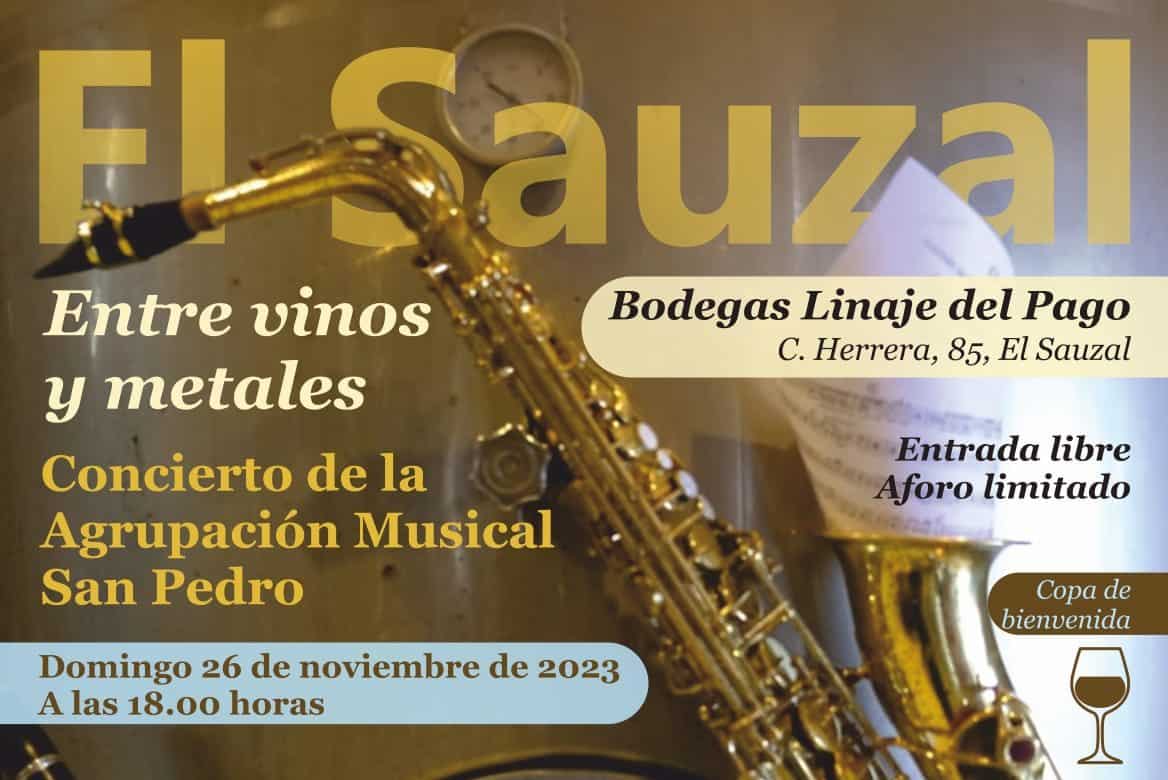 Cartel Entre vinos y metales