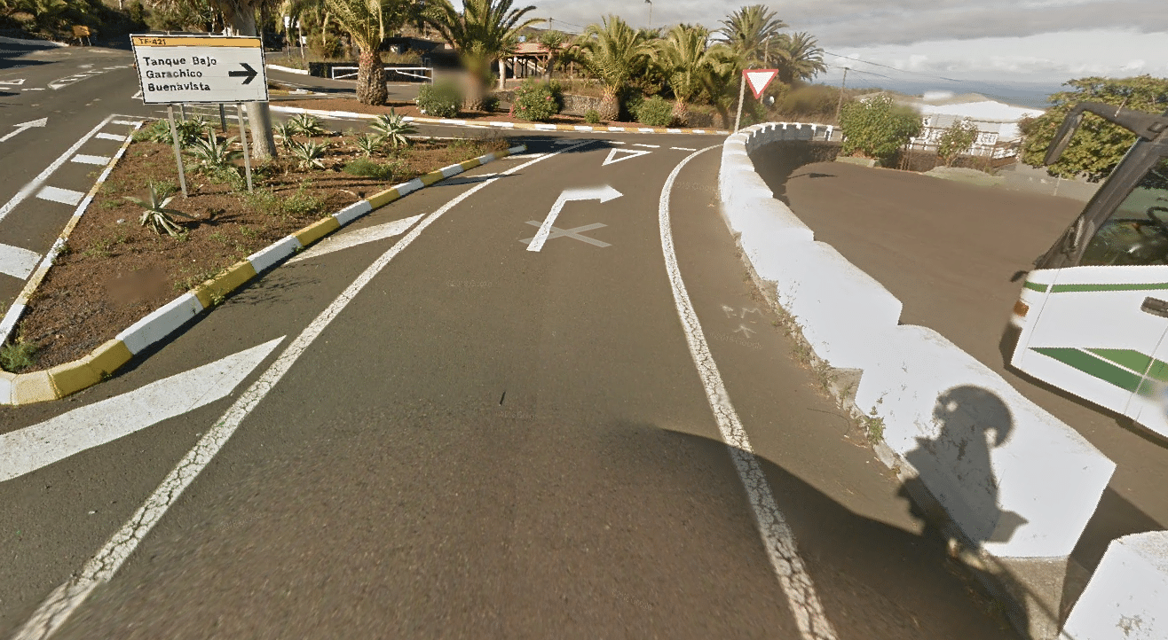 FOTO CARRETERA TF-421 EL TANQUE-GARACHICO