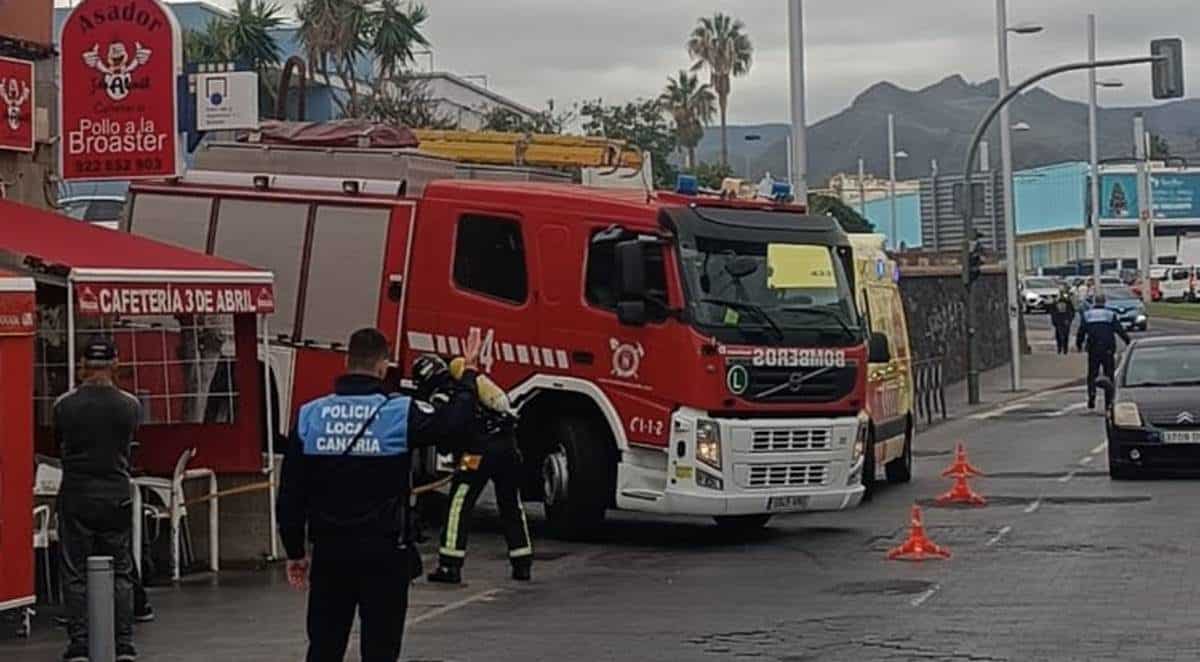 INCENDIO EN UNA CAFETERÍA DE LA LAGUNA 27-11-23