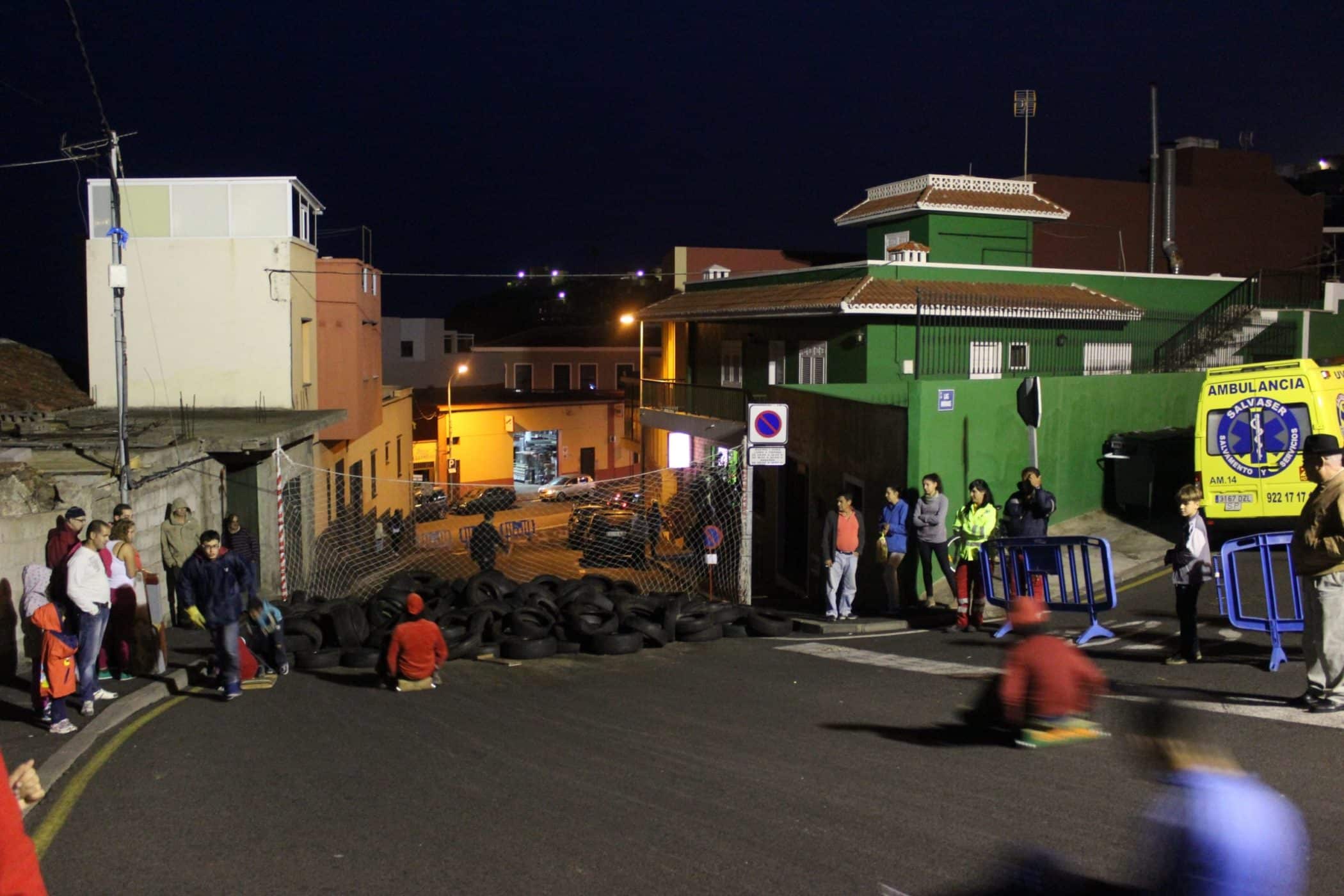 La calle Molino de Viento durante una celebración de San Andrés