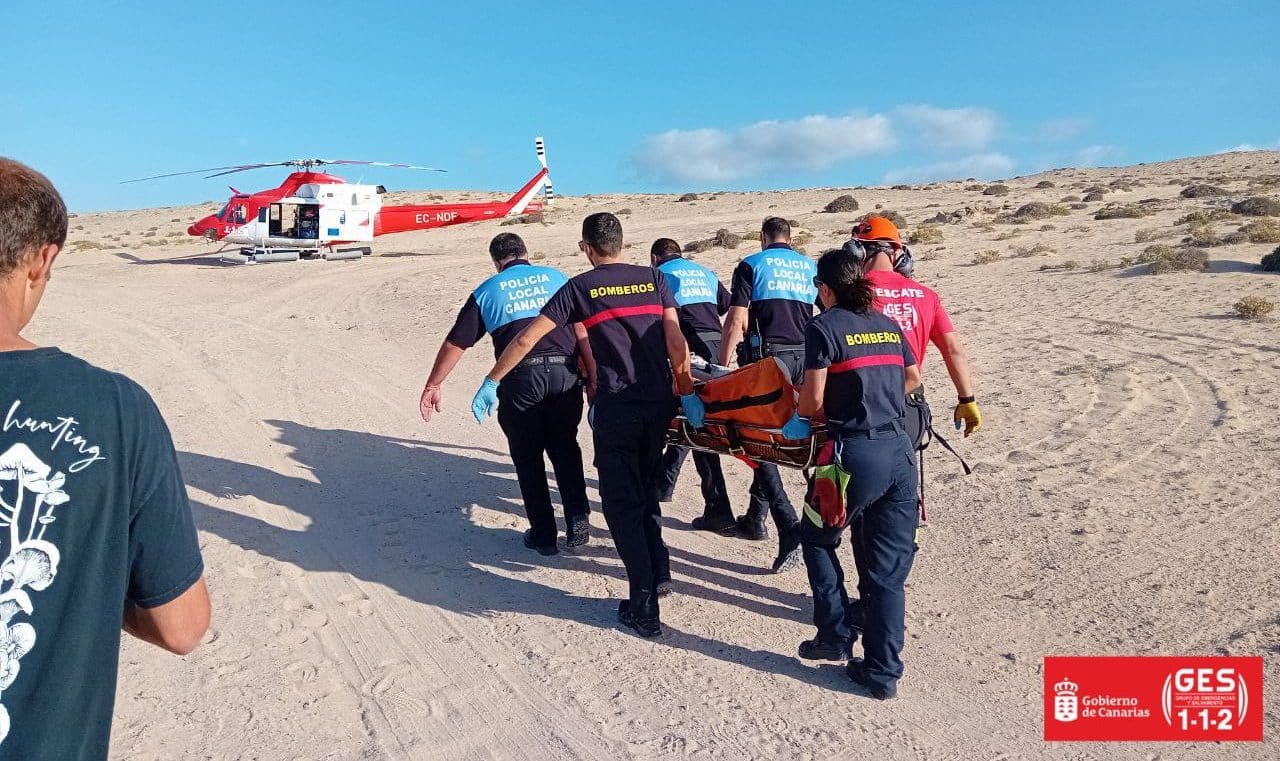 PARAPENTISTA HERIDO EN FUERTEVENTURA2 23-11-23