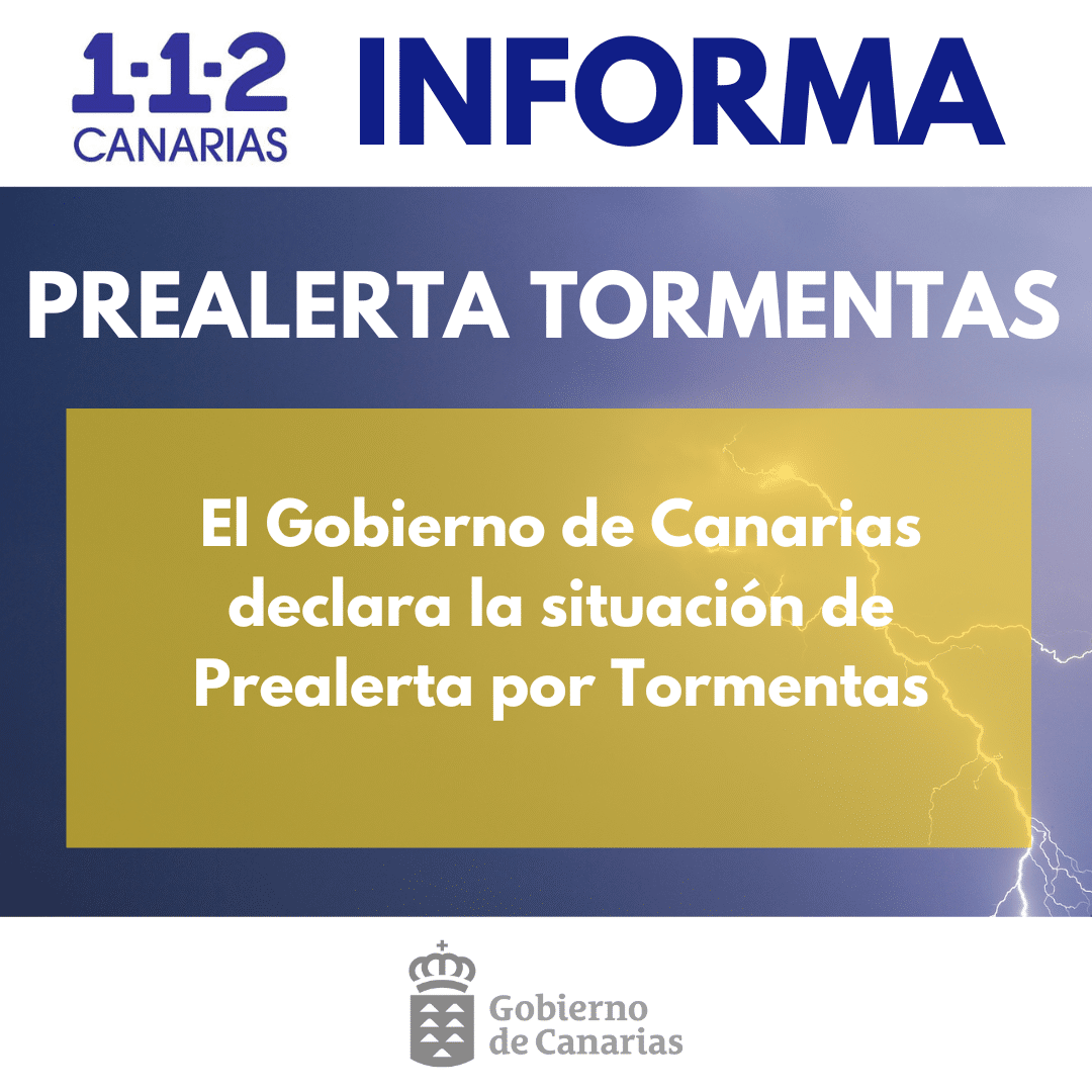 PREALERTA POR LLUVIAS EN CANARIAS 29-11-23