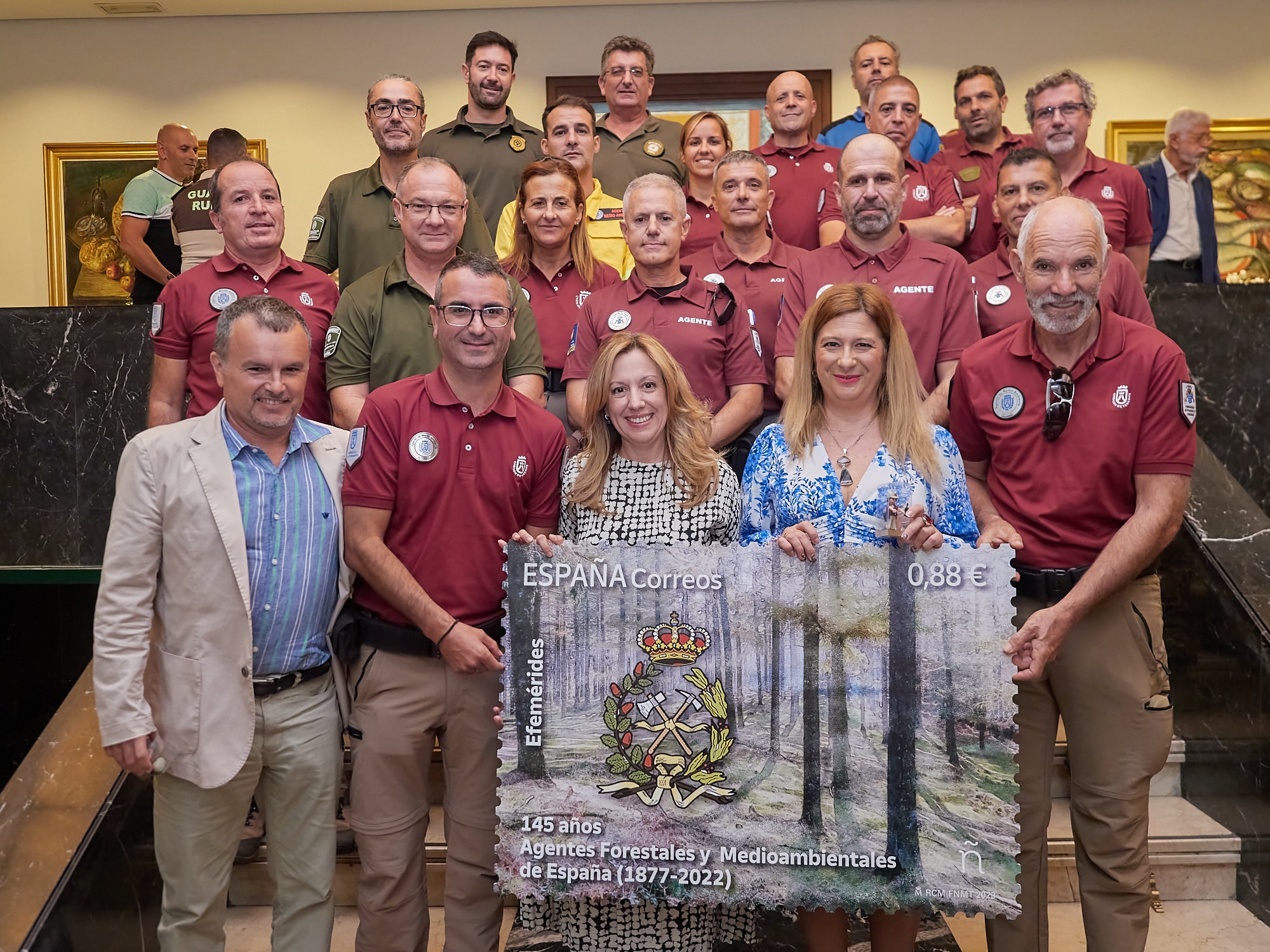 Sello 145 aniversario Cuerpo Agentes Forestales-Presentación
