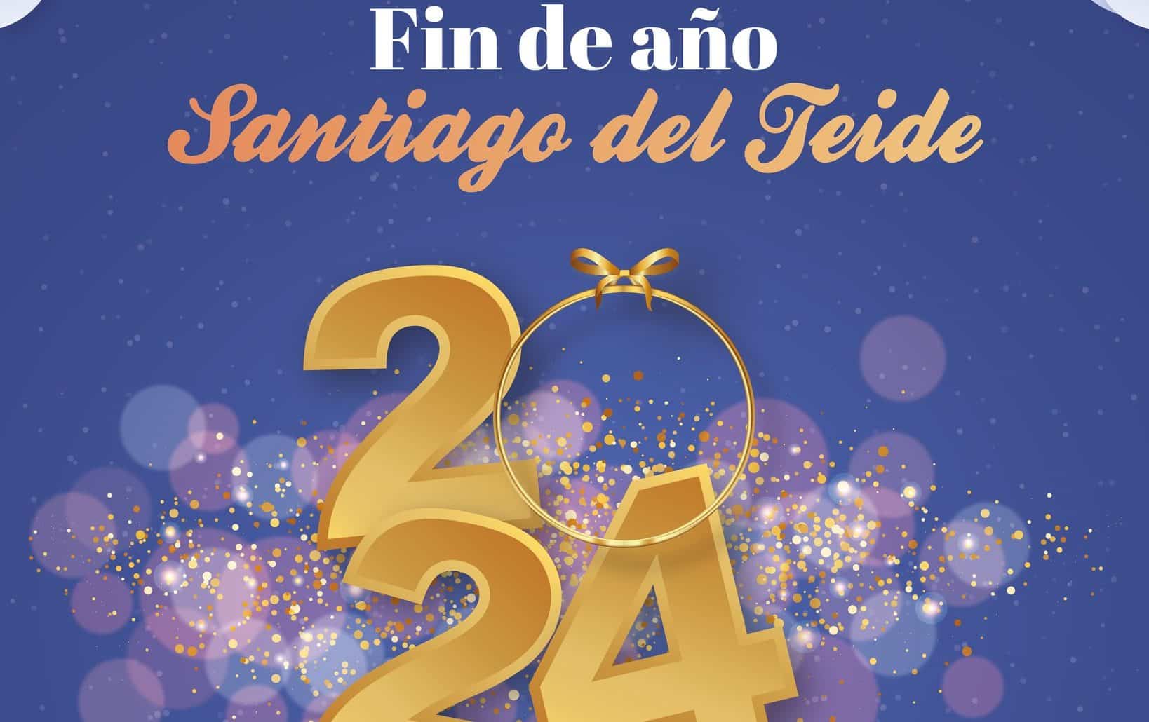 Cartel fin de año en Los Gigantes