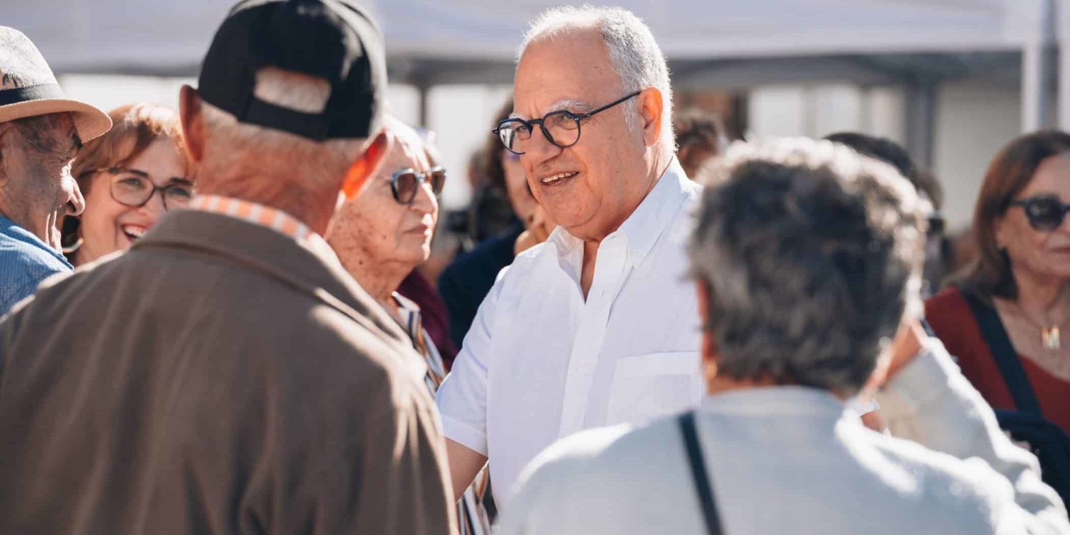 Casimiro Curbelo en un acto en San Sebastián de La Gomera