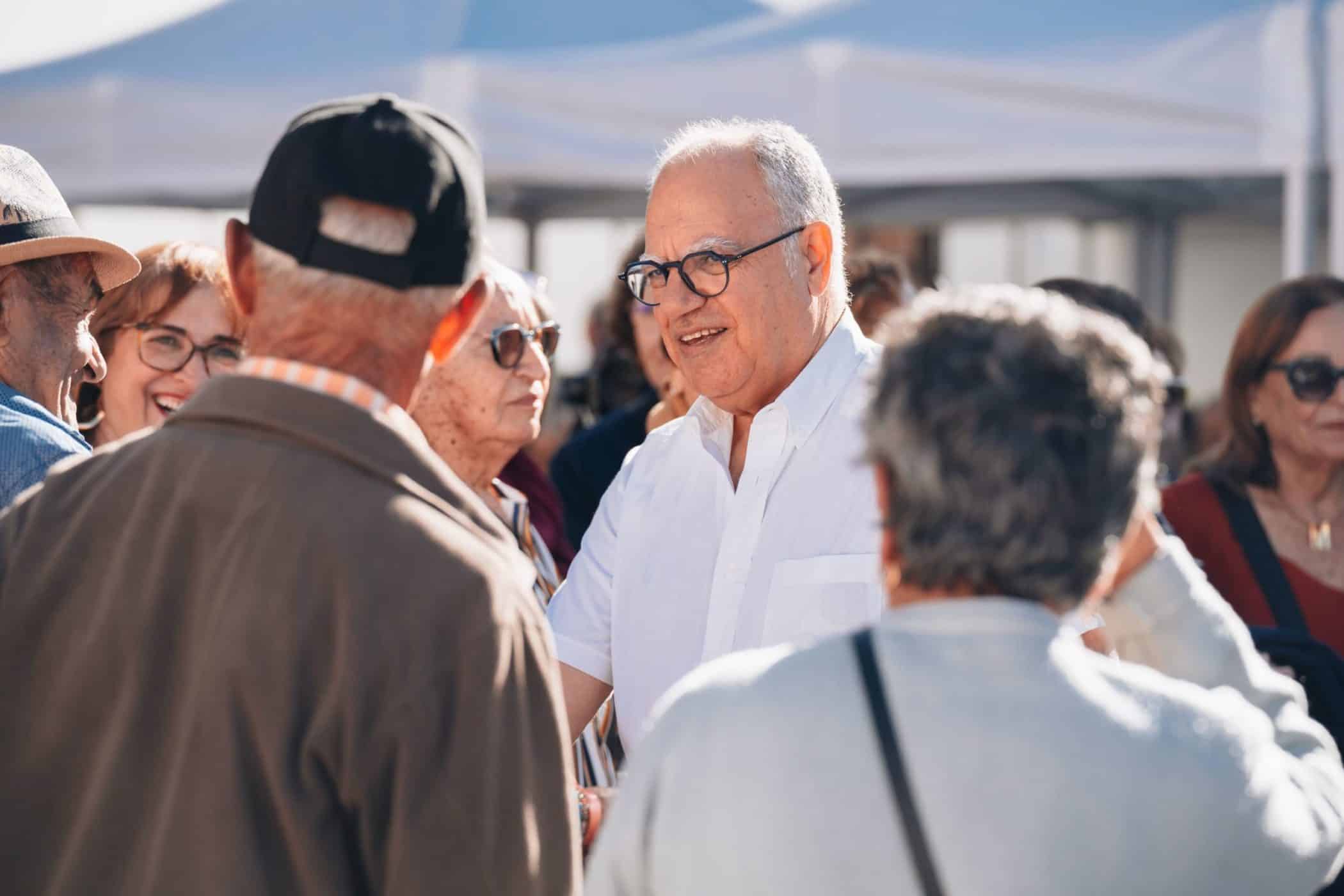 Casimiro Curbelo en un acto en San Sebastián de La Gomera