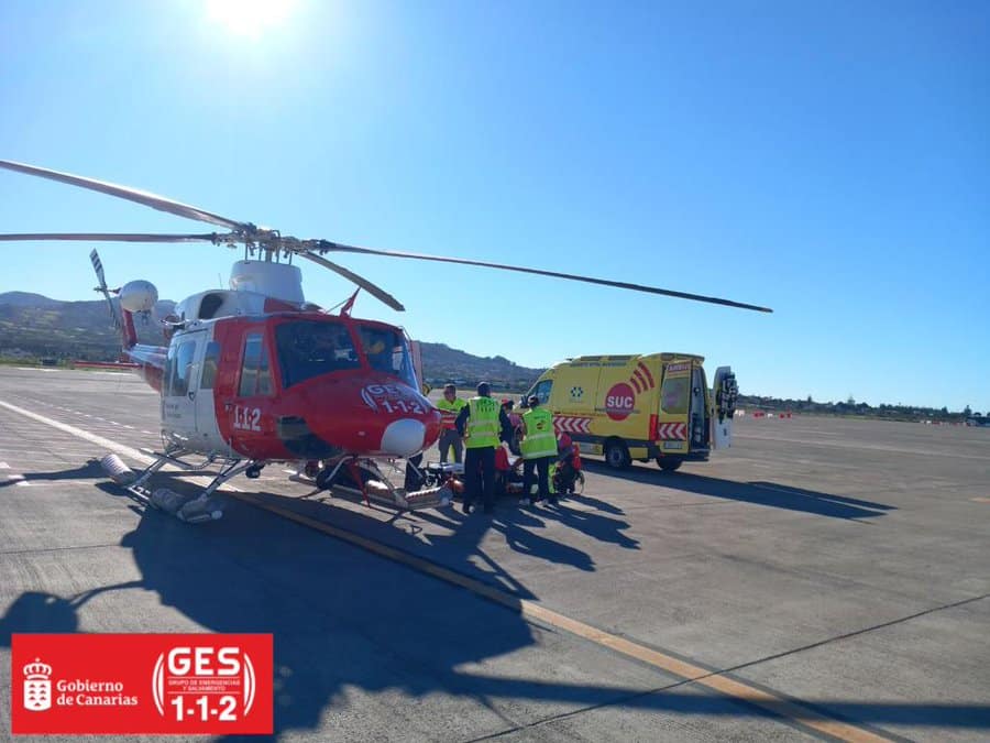PARAPENTISTA HERIDO EN TAUCHO-ADEJE 9-12-23