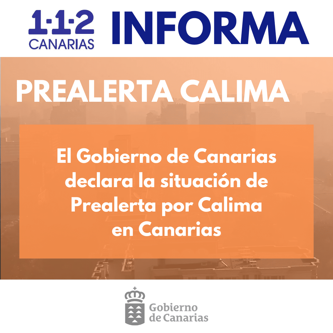PRE-ALERTA POR CALIMA 12-12-23
