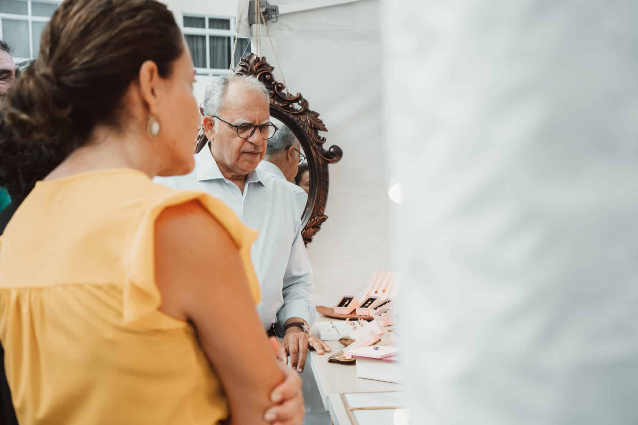 030123 Casimiro Curbelo, presidente del Cabildo de La Gomera, durante la última edición de la Feria Insular de Artesanía