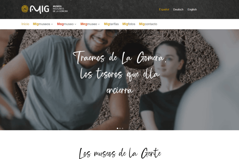 180124 Sitio web de Museos Insulares de La Gomera (MIG)