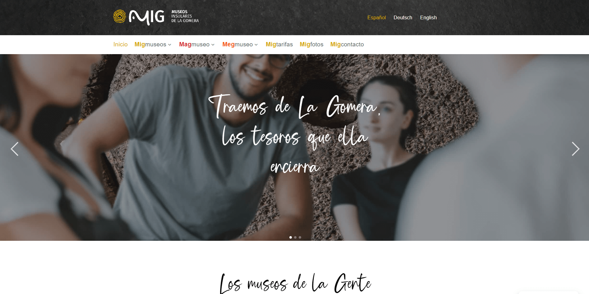 180124 Sitio web de Museos Insulares de La Gomera (MIG)