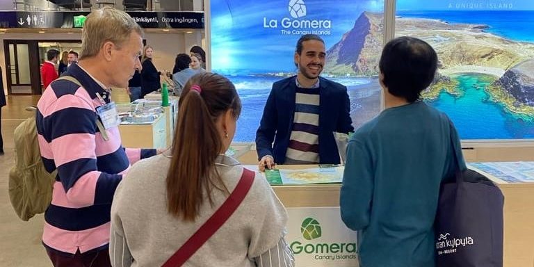 190124 Stand de Turismo de La Gomera en la feria turística MATKA