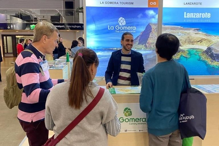 190124 Stand de Turismo de La Gomera en la feria turística MATKA