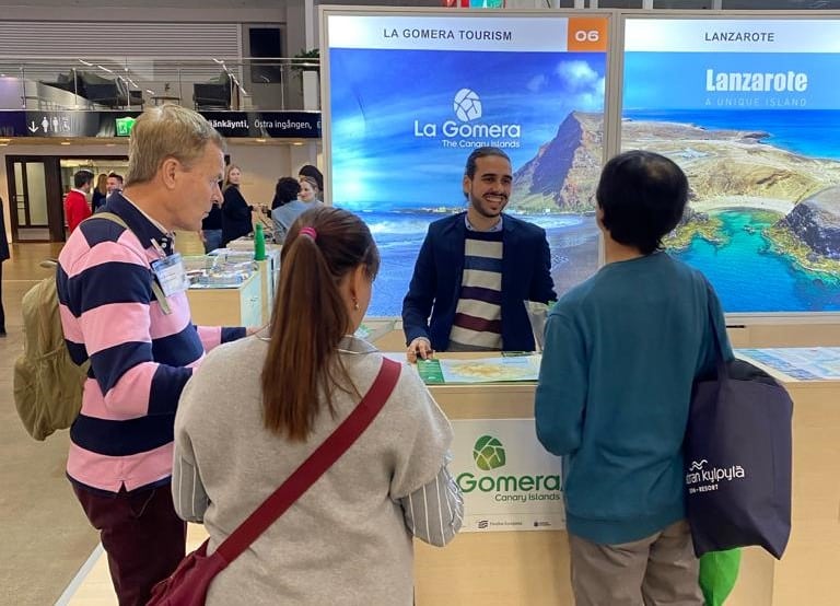 190124 Stand de Turismo de La Gomera en la feria turística MATKA
