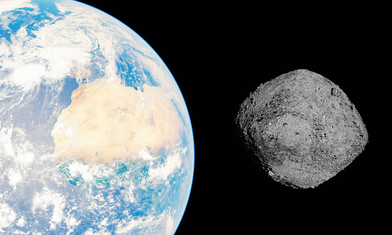 asteroid approaching earth. NASA elements
