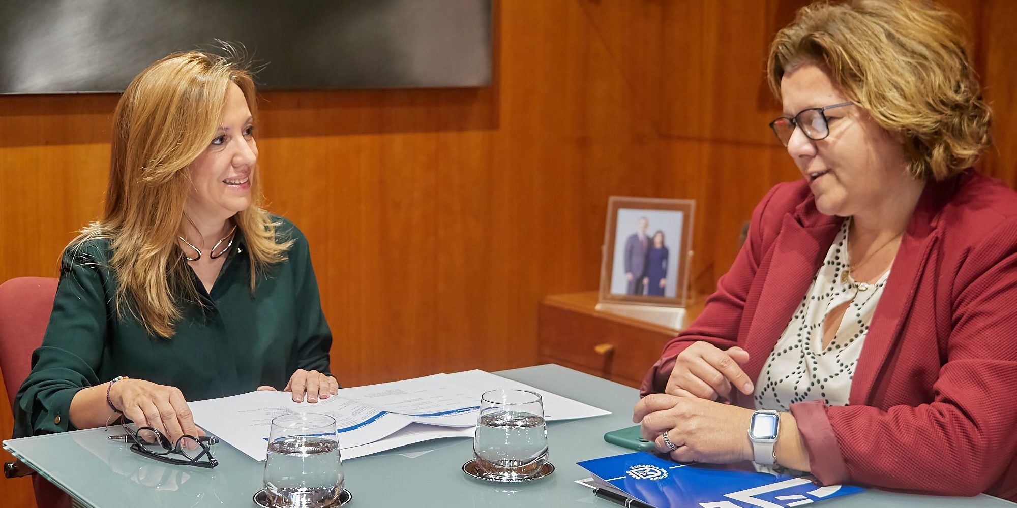 Reunión con la alcaldesa de Buenavista
