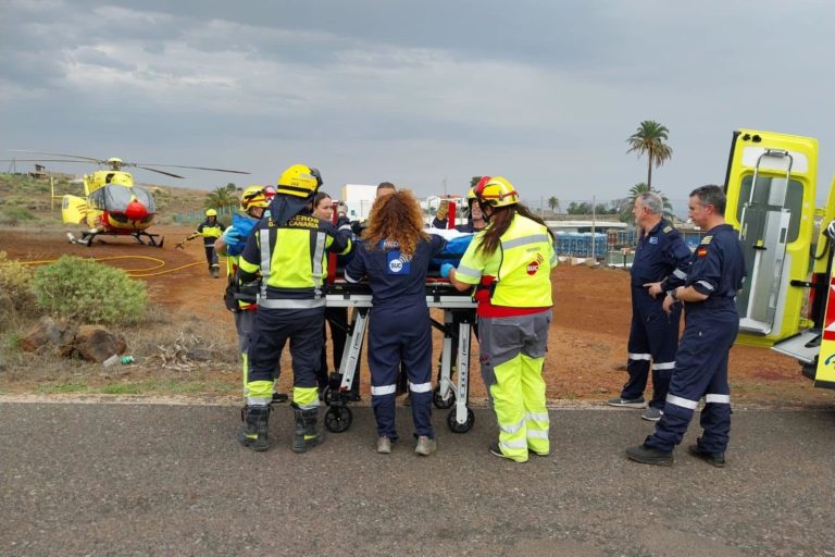 CICLISTA ACCIDENTADO EN AGÜIMES 15-1-24