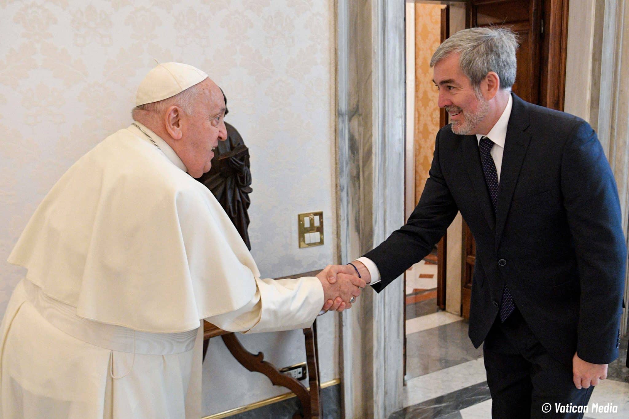 EL PAPA FRANCISCO RECIBE EN AUDIENCIA A FERNANDO CLAVIJO 15-1-24