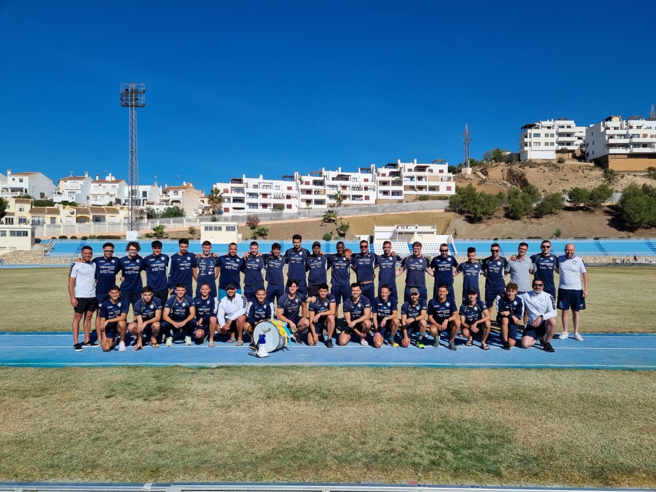 Equipo masculino TF CajaCanarias en una jornada de Liga _de Clubes