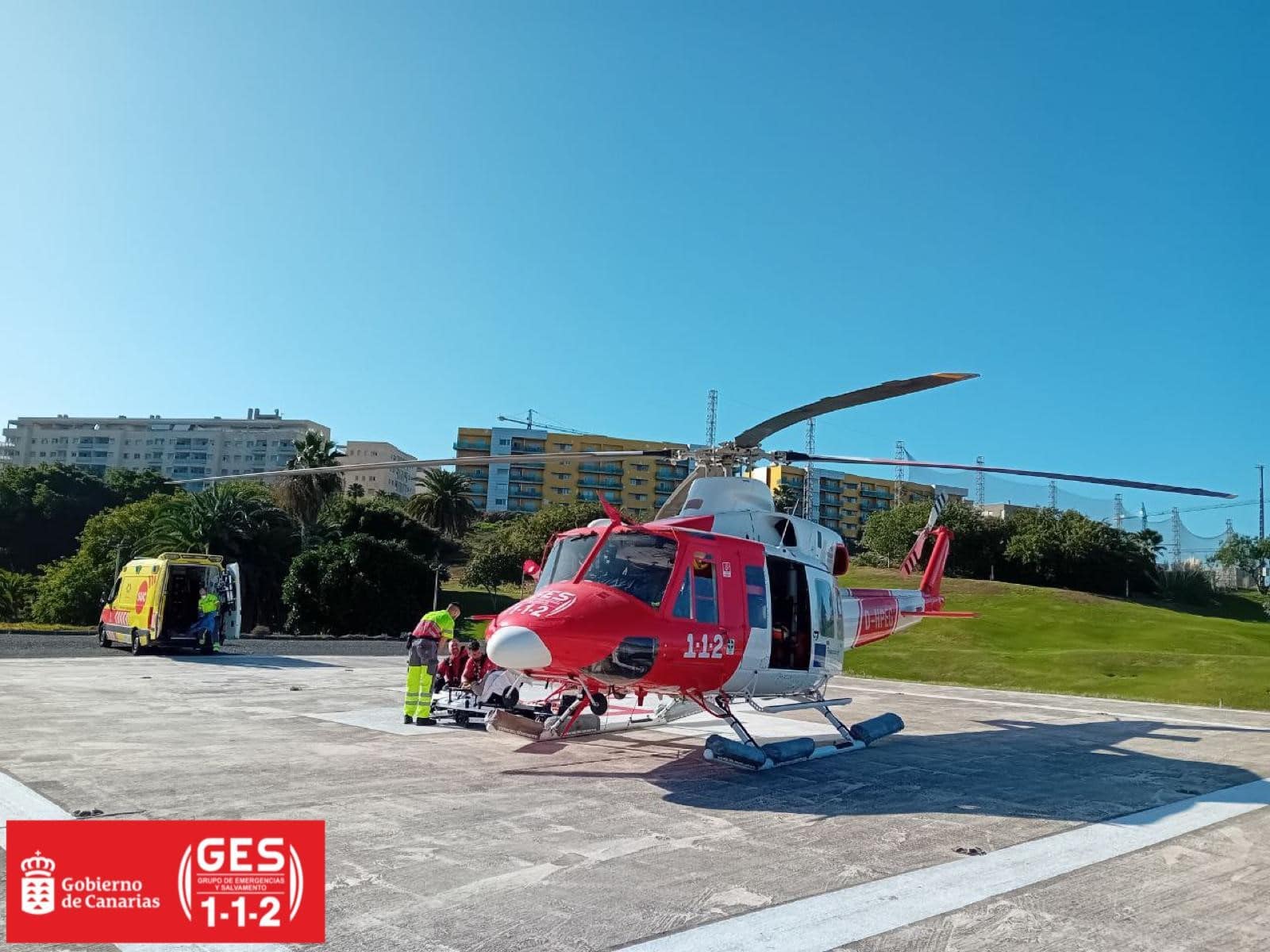 HELICÓPTERO DEL GES-RESCATE EN TEJEDA 26-1-24