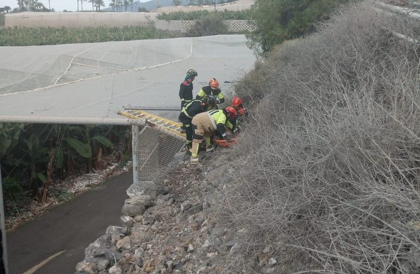 MOTORISTA HERIDO GRAVE EN GUÍA DE ISORA 14-1-24