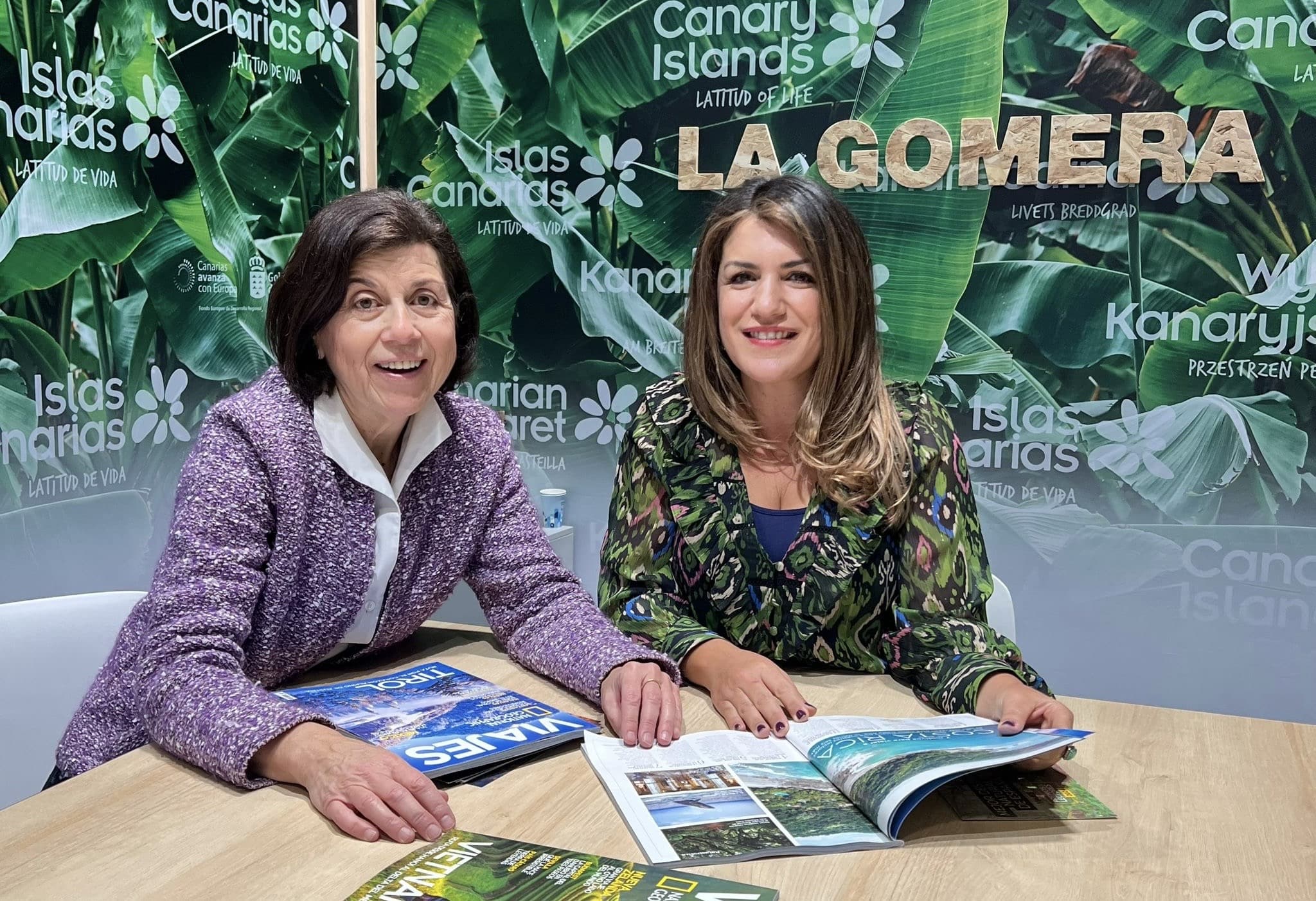María Isabel Méndez durante una reunión en Fitur 2024