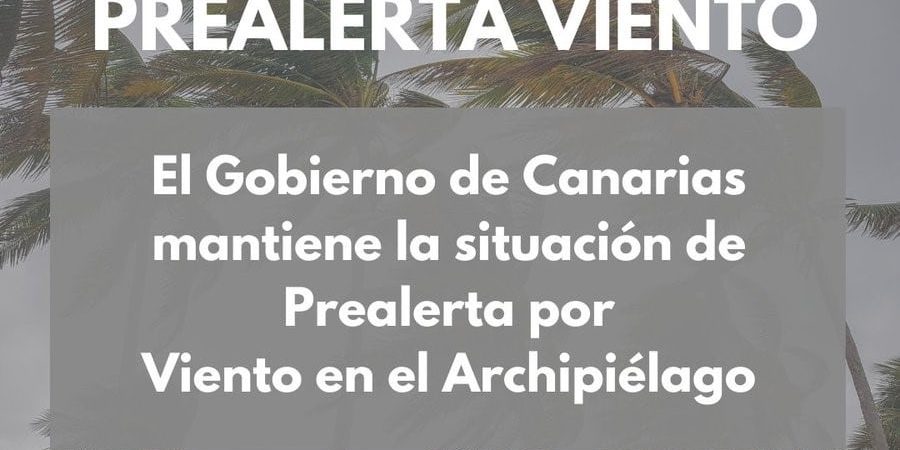 PREALERTA POR VIENTOS EN CANARIAS 25-1-24