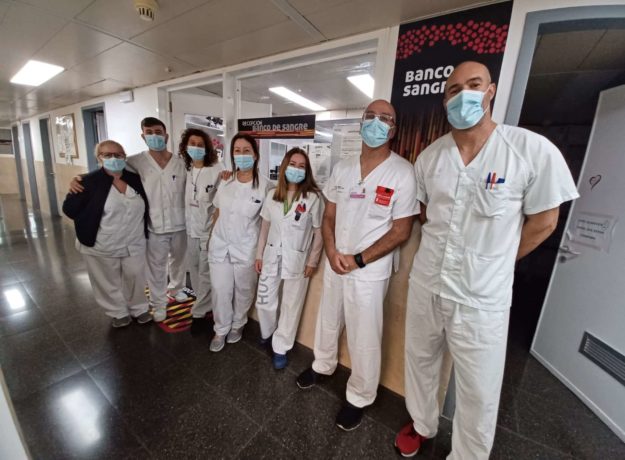 Profesionales Banco de Sangre HUC, acrediatado CAT