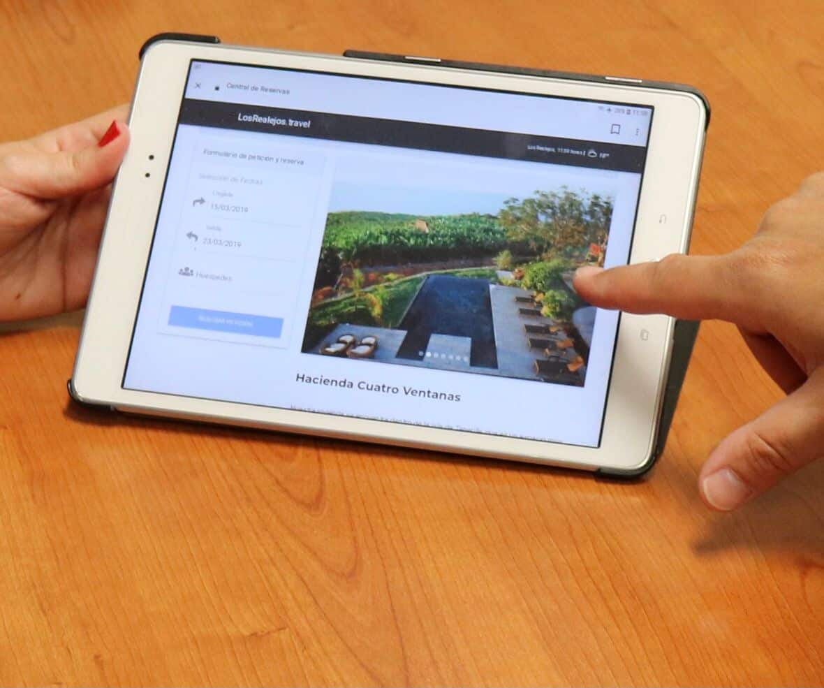Recurso portal web reservas alojamientos Turismo Los Realejos
