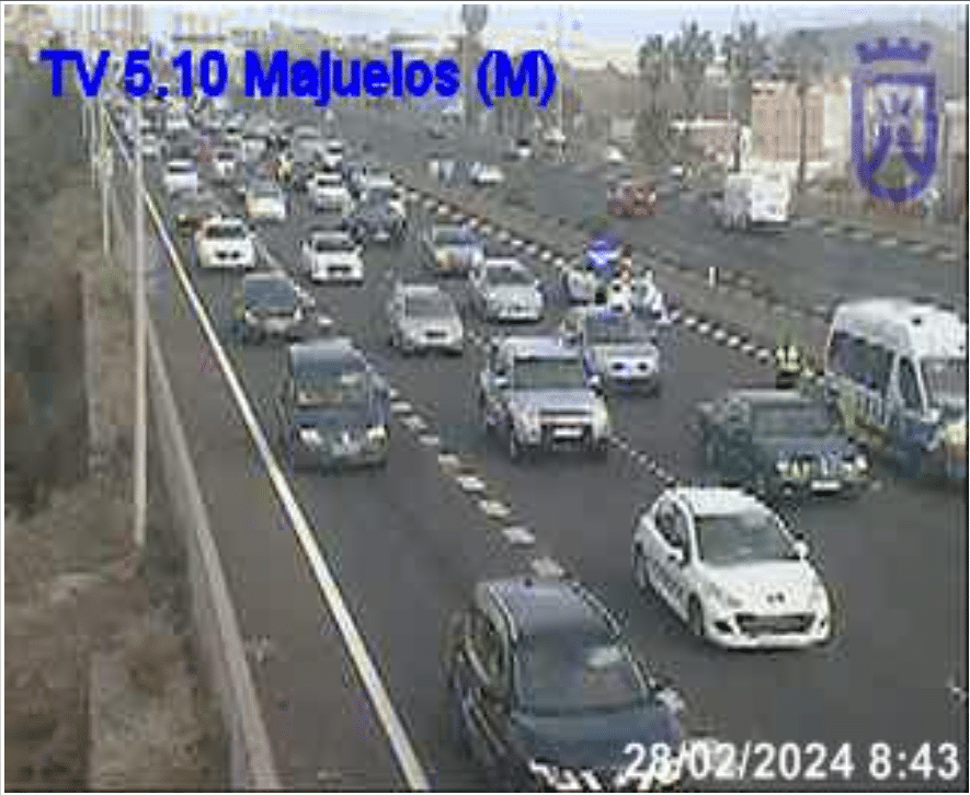ACCIDENTE DE TRÁFICO EN LA TF-5-LOS MAJUELOS 28-2-24