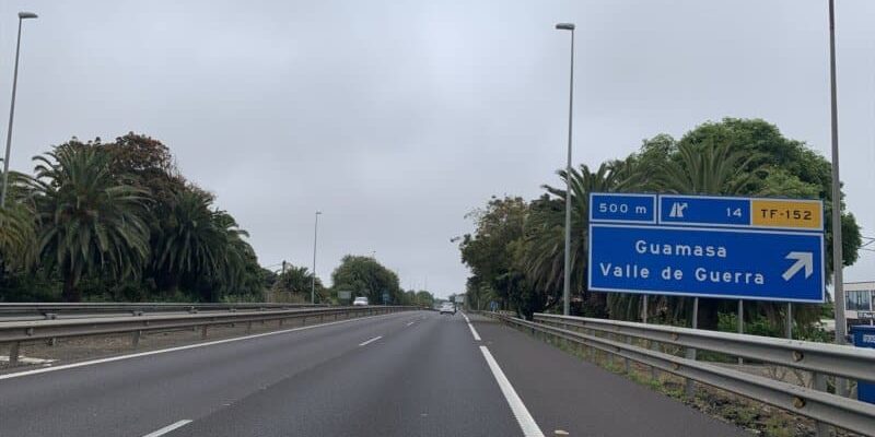 Sale a información pública el tercer carril de la TF-5 entre Guamasa y La Orotava con un coste de casi 300 millones