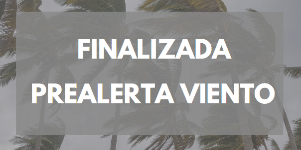 FINALIZA LA PRE-ALERTA POR VIENTO 25-2-24