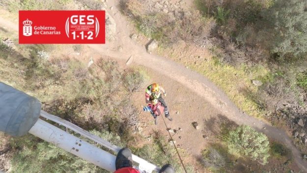 HOMBRE FALLECIDO AL PRECIPITARSE EN UN BARRANCO-TELDE 16-2-24
