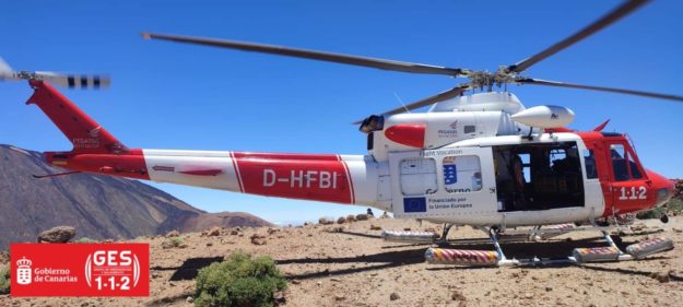 PARAPENTISTA RESCATADO POR EL GES EN EL TEIDE 22-2-24
