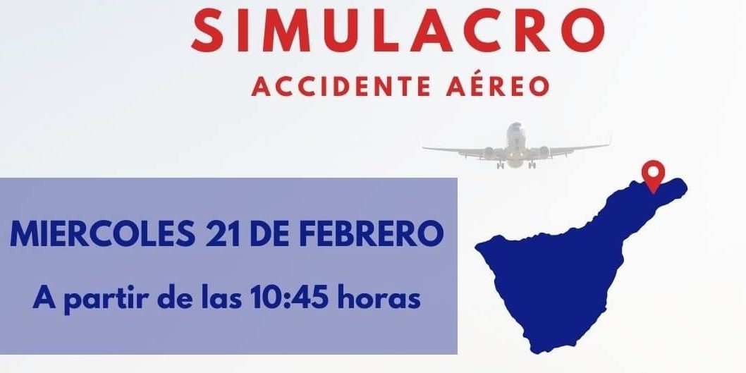 SIMULACRO EN EL AEROPUERTO TENERIFE NORTE 21-2-24