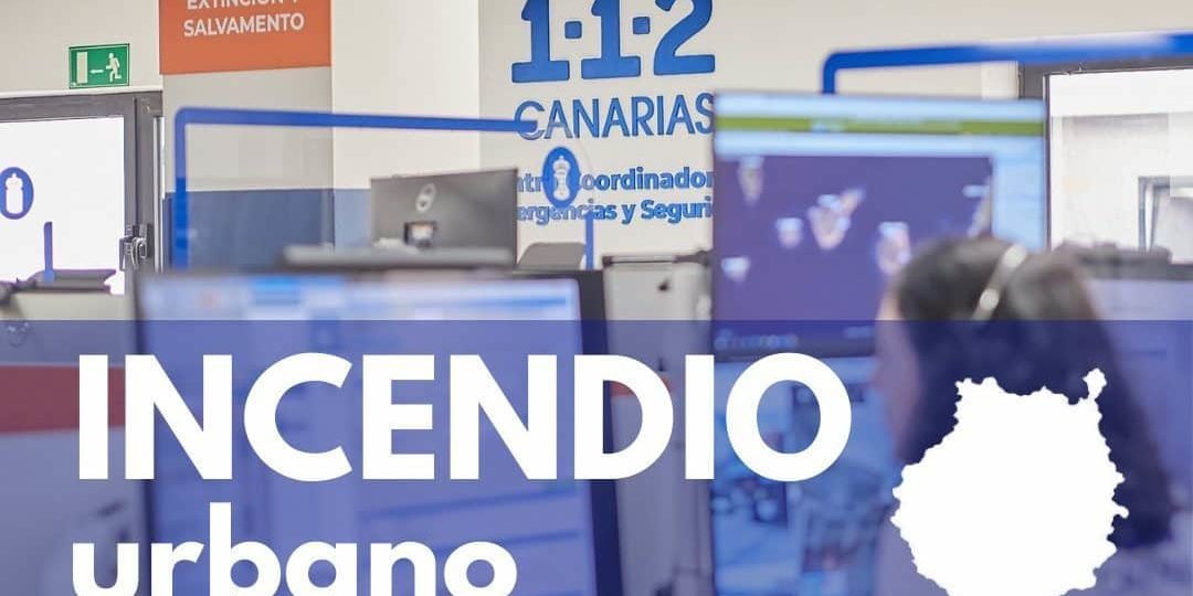 TRES HERIDOS EN UN INCENDIO EN UNA VIVIENDA-ARUCAS 27-2-24