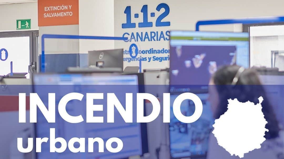 TRES HERIDOS EN UN INCENDIO EN UNA VIVIENDA-ARUCAS 27-2-24