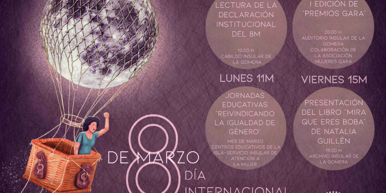 050324 Programa de actividades del Cabildo de La Gomera con motivo del Día Internacional de la Mujer (8M)