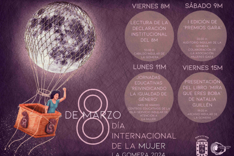 050324 Programa de actividades del Cabildo de La Gomera con motivo del Día Internacional de la Mujer (8M)