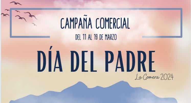 090324 Cartel de campaña de dinamización comercial con motivo del Día del Padre en La Gomera