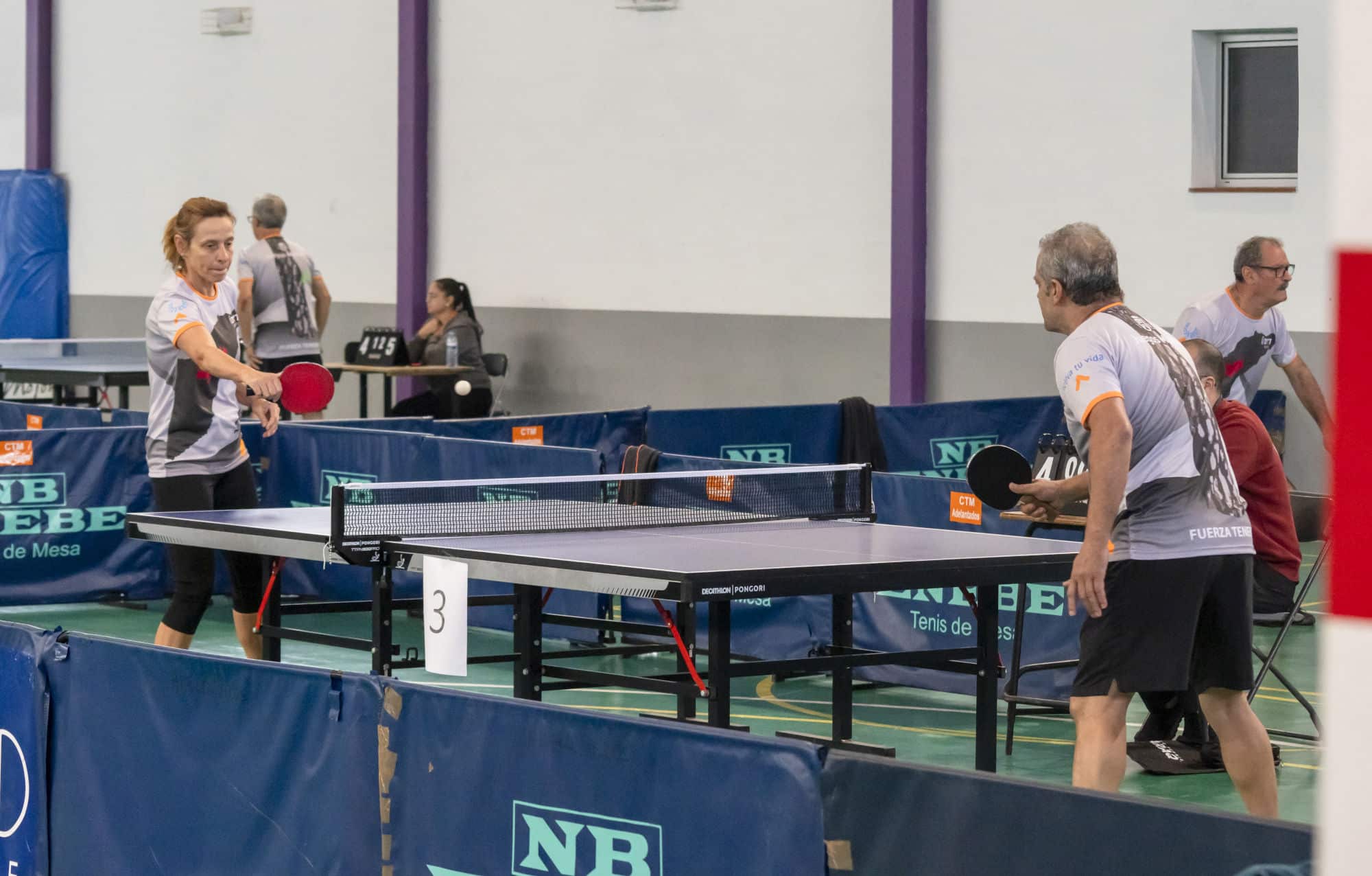 I jornada de Tenis de Mesa de los VII Juegos Máster de DXT Tene