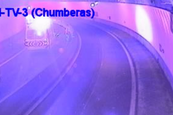 ACCIDENTE EN EL TÚNEL DE LA TF-2 CON LA TF-5 1-3-24