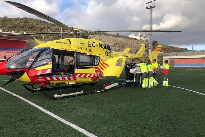 CICLISTA HERIDO EN ARONA 3-3-24