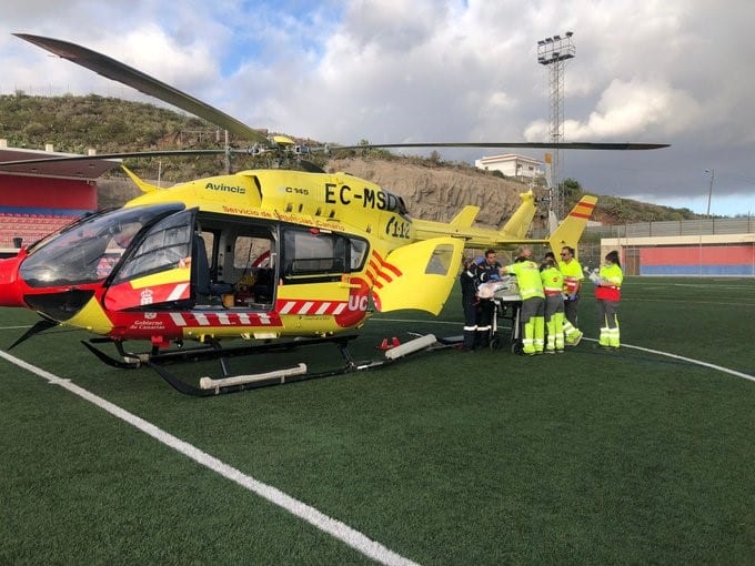 CICLISTA HERIDO EN ARONA 3-3-24