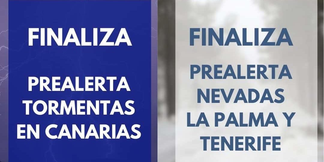 FINALIZA PREALERTA POR TORMENTAS Y POR NIEVE EN CANARIAS 25-3-24