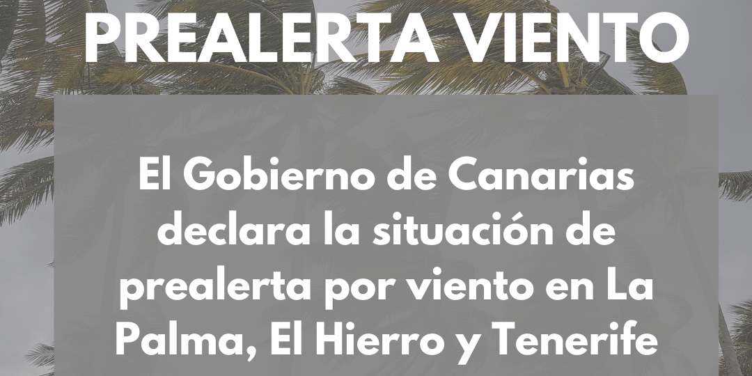 PREALERTA POR VIENTO EN EL HIERRO, LA PALMA Y TENERIFE 27-3-24