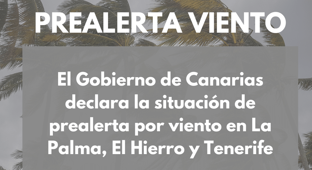 PREALERTA POR VIENTO EN EL HIERRO, LA PALMA Y TENERIFE 27-3-24